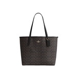 COACH/蔻驰官方 奥莱女士city33通勤大号老花单肩手提托特包CV976