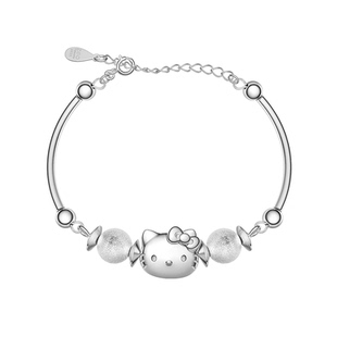 hellokitty联名生日礼物女孩毕业礼盒三丽鸥纯银手链儿童女童手镯
