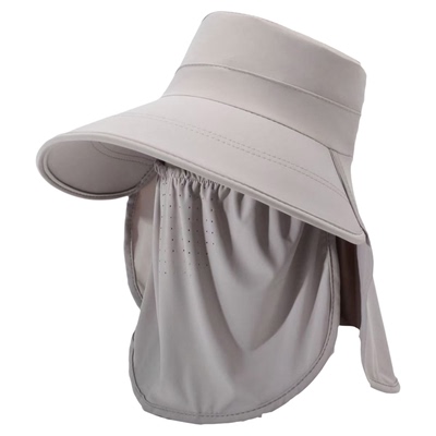 夏季冰丝大檐护颈防晒太阳帽女