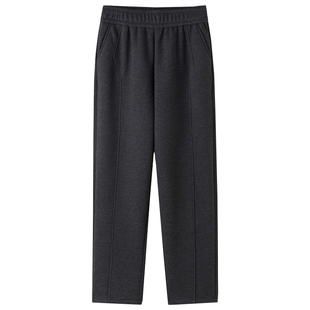 妈妈裤子秋冬休闲裤洋气奶奶中老年女裤冬季加绒加厚保暖长裤咖色