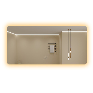 智能镜子卫生间led定制梳妆美颜镜化妆镜壁挂防雾浴室镜方形镜子