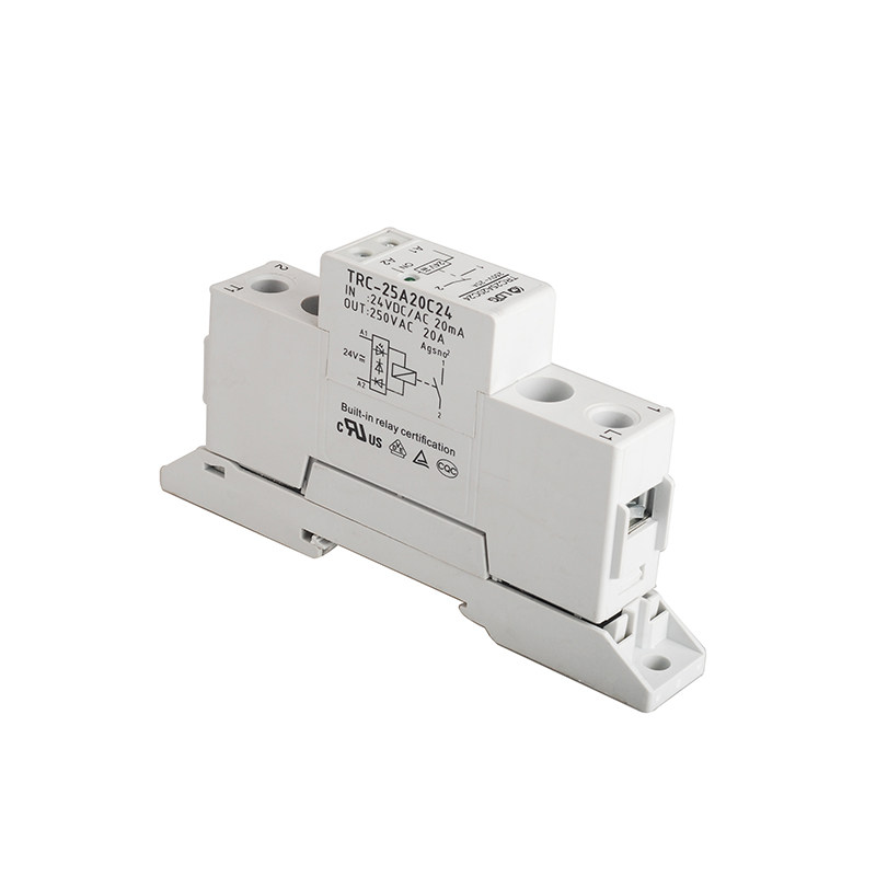 导轨式大功率电磁继电器 TRC-25A20C24 一常开20A模组模块 12V24V