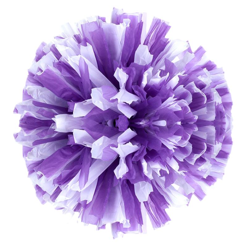 花球啦啦队手花小学生拉拉队手拿花球手柄款比赛专用啦啦花球一对