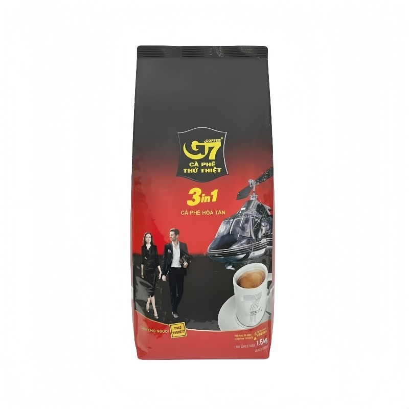 【自营】越南进口G7咖啡1600g提神防困三合一速溶咖啡粉100条*16g