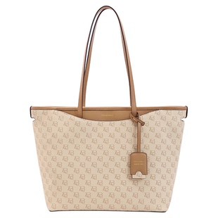 百丽包包女款通勤单肩包海鸥老花大容量托特包手提妈妈包X7058CX4