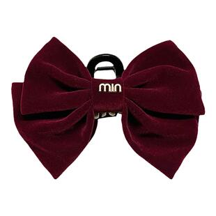 新年红色在逃公主头饰黑色双面大蝴蝶结抓夹气质鲨鱼发夹女后脑勺