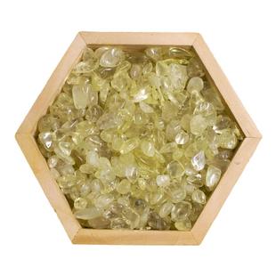 天然黄水晶碎石聚宝盆摆件黄色水晶石招财宝石颗粒巴西黄水晶原石