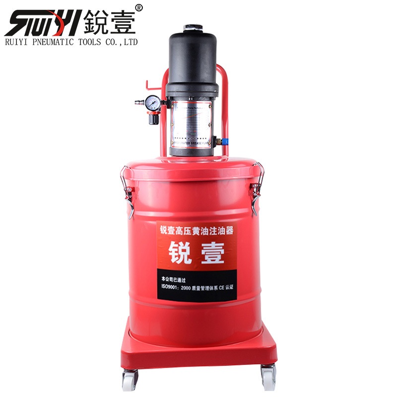 锐壹8016B气动高压40L整桶黄油机加注机注油器抽油机气动工具现货