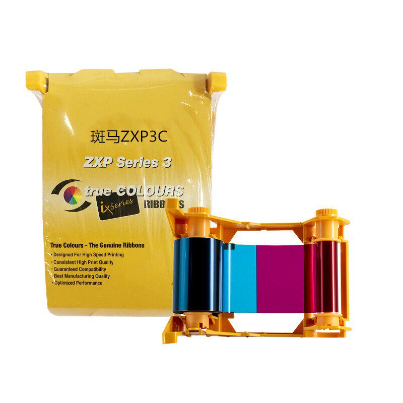 斑马zxp3c证卡打印机彩色带800033-340JUNVNPPK半格色带340CN0304