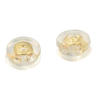 硅胶耳堵防掉神器18k超细针防丢失耳钉后塞珍珠超紧耳帽小号小孔