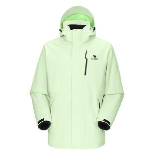 骆驼3514Pro冲锋衣男女款三合一抓绒两件套防水防暴雨登山服外套