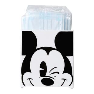 可爱卡通米奇磁吸收纳盒口罩保鲜膜袋壁挂式免打孔玄关门口雨伞架