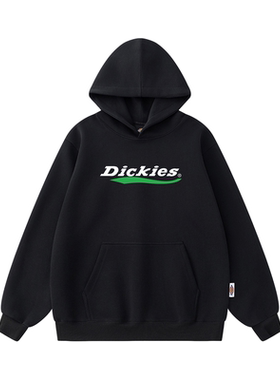 Dickie袋鼠兜带帽套头长袖卫衣