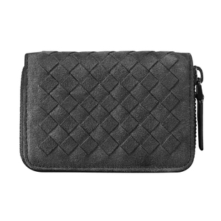 真皮卡包男款高档卡套多卡位包翻毛皮卡夹精致卡包超薄银行卡片包