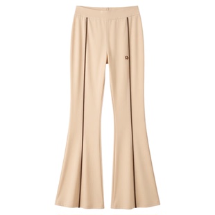 Line high waisted micro flared pants women女士线条高腰微喇裤
