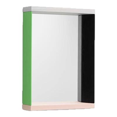 拼色穿衣镜挂墙全身镜贴墙不变形真实镜子家用装饰镜高清试衣积木