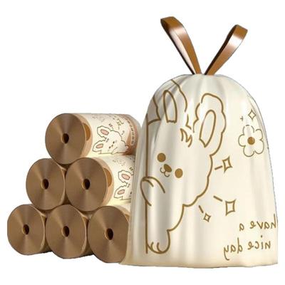 免撕加厚垃圾袋家用抽绳手提式大号厨房专用宿舍用特厚垃圾袋