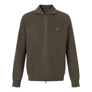 POLOWALK男式针织衫2025秋季新品简约通勤复古翻领针织外套男装