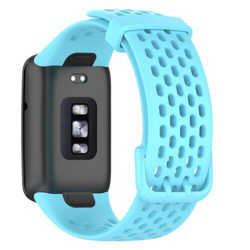 适用于小米7pro透气孔表带 Xiaomi band 7pro硅胶运动款洞洞款带华为手环8洞洞款表带nfc手表替换带