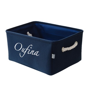优菲娜收纳箱大号整理箱帆布收纳袋衣服棉被棉麻储物箱衣服整理箱
