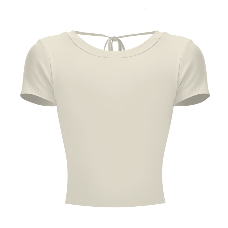 猫人新款瑜伽服短袖女带胸垫美背