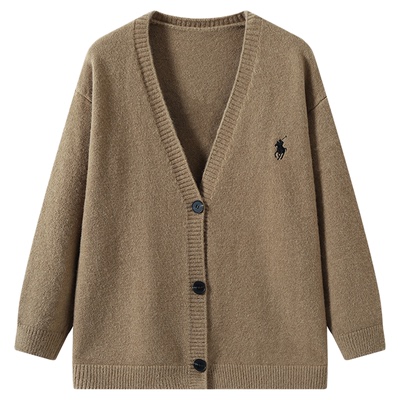 DDXZ夕子小马刺绣休闲宽松针织衫