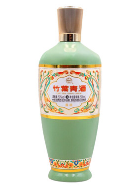 53度荣耀竹叶青酒500ml单瓶装