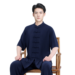 年轻人太极服男款春秋季2025新款武术服装高端太极拳练功服女套装