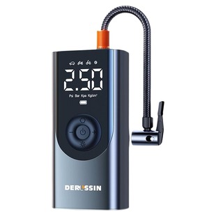 车载汽车充气泵无线车用便携式用电动打气泵轿车轮胎高压打气筒宝