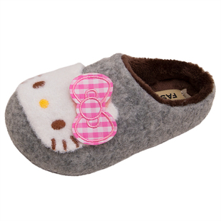 女童棉拖鞋2025冬季新款儿童鞋子女孩卡通包头保暖宝宝毛拖鞋家居