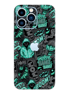 定制苹果17Promax手机背膜适用iPhone16彩膜13全包边12贴纸7P贴膜15后膜14
