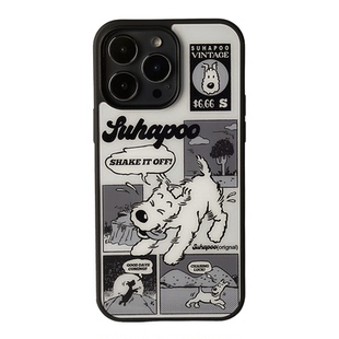 suhapoo壳内策展 甩掉烦恼丁丁狗磁吸附手机壳iPhone17promax苹果16原创13ins风14pro15plus全包美式复古