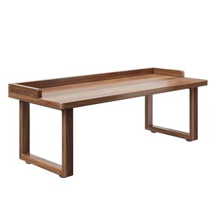 三梦全实木书桌带挡板双人电脑桌子去客厅化大长书桌家用办公桌台