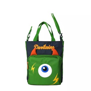 DevilWing小恶魔小学生补习包男女孩单肩斜挎包手拎包美术手提袋