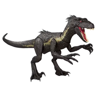 美泰侏罗纪世界声效攻击暴虐迅猛龙恐龙模型男童AR互动玩具JCG26