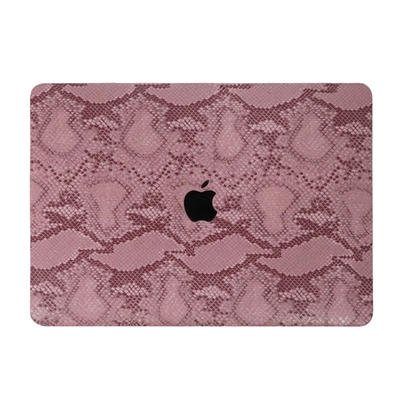 红蛇纹皮革壳苹果电脑保护套适用于MacBook Pro 14 2025MacBook M1 Pro 13 Air 13 MacBook M2 Air 15 外壳