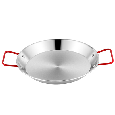 paella不锈钢双耳海鲜饭锅炸鸡盘