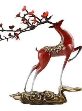 铜一家爆品黄铜摆件一路青云办公室居家玄关客厅书房乔迁新居新品