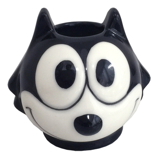 可爱陶瓷牙刷架免打孔日式儿童卡通牙刷托收纳置物架情侣牙具底座