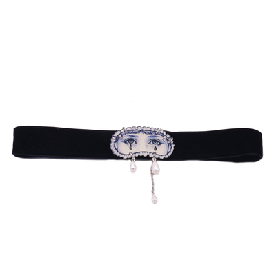 眼泪万圣节手作原创甜酷少女项圈