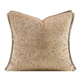 柏洛斯Chic allure〖子麦〗轻奢现代高端卡其燕麦沙发背靠抱枕芯