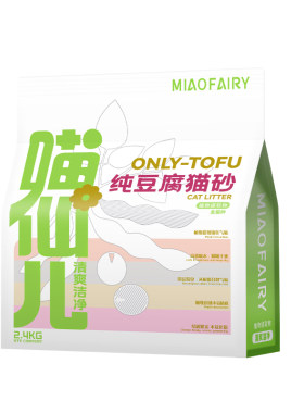 喵仙儿纯豆腐猫砂苹果味净味低尘不易粘底植物砂易结团可冲厕猫沙