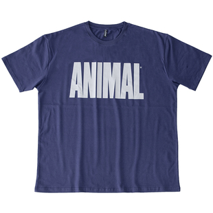 环球野兽T恤健身男收袖口正肩显大美式运动硬汉力量举牢笼赛短袖