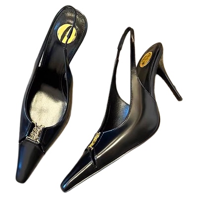 杨树林25夏新款方头字母扣凉鞋