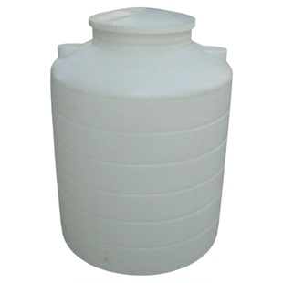 品质好液体塑料带盖圆大水桶 300L升白色PE屋顶水箱塔储水罐 容器