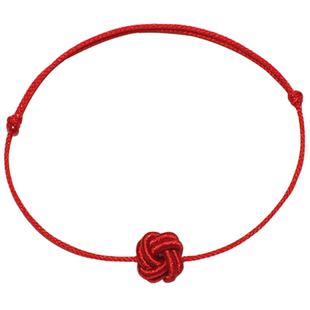 结如意红绳手链女手工编织绳简约本命年脚绳脚链转运网红红色细兔