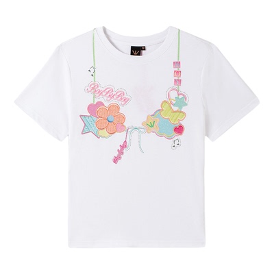 BOY BY BOY商场同款潮牌女装25夏新品宽松舒适针织短袖T恤W01060