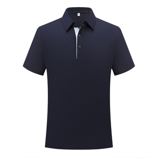 polo衫定制印logo企业工作服夏季短袖t恤男女纯棉翻领广告衫刺绣