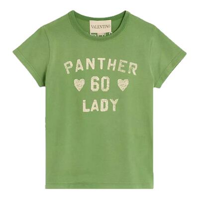 Red Valentino 女士字母印花纯棉短袖圆领T恤银泰百货 301574