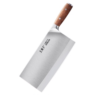 新疆包邮王麻子菜刀9铬家用厨房切菜切肉刀厨师专用斩切刀商用